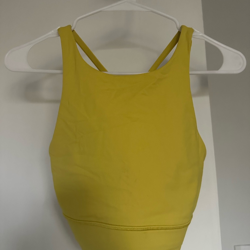 lululemon athletica Yellow Crop Top